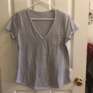 GAP Striped V-Neck Tee